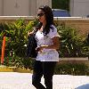 LaLa Vazquez
 wears a Mickey Mouse t-shirt while shopping at Saks Fifth Avenue in Beverly Hills
Los Angeles, California.