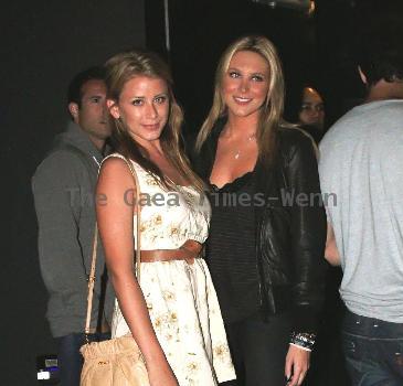 Stephanie Pratt and Lo Bosworth outside Industry night club Los Angeles, California