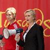 Jane Lynch unveils her Madame Tussauds waxworks figure in Hollywood, portraying her as Sue Sylvester from the hit television series Glee.
 Los Angeles, California.