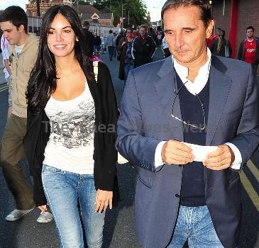 Italian model and actress Michela Quattrociocche, the fiancee of Liverpool FC's Alberto Aquilani, arrives at Anfield to watch the Europa League game between Liverpool and Rabotnicki Skopje, from the Republic of Macedonia. Liverpool won 4-0 on aggregate 
Liverpool, England - 05.08.10
Mandatory Credit: IANSIWENN