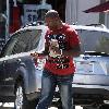 Quinton Jackson aka Rampage Jackson
 leaves Coffee Bean with a friend in West Hollywood
Los Angeles, California.