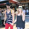 Lacey Schwimmer and her boyfriend
 leave the movie theatre at The Grove
Los Angeles, California.