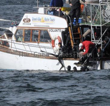 Halle Berry 
wearing a wet suit on the set of 'Dark Tide' in Simon's Town
Cape Town, South Africa.