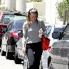 Molly Sims leaving a gym in Studio City with her hair still wet Los Angeles.