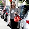 Molly Sims leaving a gym in Studio City with her hair still wet Los Angeles.