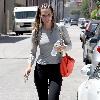 Molly Sims leaving a gym in Studio City with her hair still wet Los Angeles.