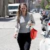 Molly Sims leaving a gym in Studio City with her hair still wet Los Angeles.