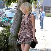 Tori Spelling walking in Beverly Hills wearing no make-upLos Angeles.