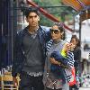 Dev Patel and girlfriend Frida Pinto out walking in London. The couple met while working together on the film 'Slumdog Millionaire', and more than a year since it swept the boards at the Academy Awards, the pair appear to be as close as ever. London. Dev Patel and girlfriend Frida Pinto out walking in London. The couple met while working together on the film 'Slumdog Millionaire', and more than a year since it swept the boards at the Academy Awards, the pair appear to be as close as ever. London.