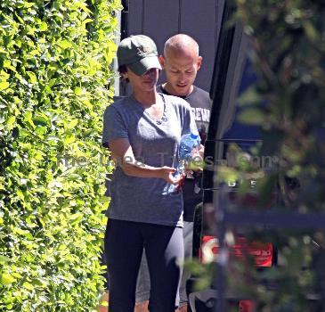 Megan Fox departs a personal training session Los Angeles.