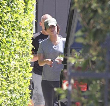 Megan Fox departs a personal training session Los Angeles.