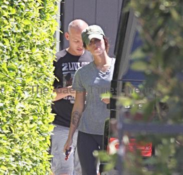 Megan Fox departs a personal training session Los Angeles.