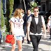 Fearne Cotton and Perez Hilton are filmed while shopping on Rodeo Drive in Beverly Hills Los Angeles, California –