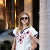 Fearne Cotton and Perez Hilton are filmed while shopping on Rodeo Drive in Beverly Hills Los Angeles, California –