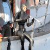 Halle Berry
on the set of her new film Dark Tide, while filming a shark attack scene in the Indian Ocean with co-star Olivier Martinez. The movie follows a diving instructor who returns to deep waters after a near-fatal encounter with a great white shark.
Capetown, South Africa.