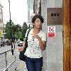 Konnie Huq outside the BBC Radio One studios London.