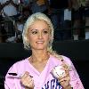 Holly Madison Throws Out The First Pitch At the