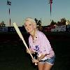 Holly Madison Throws Out The First Pitch At the