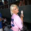 Holly Madison Throws Out The First Pitch At the