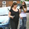 Pregnant Natalie Cassidy goes for a check-up at the hospital
Hertfordshire, England.