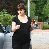 Pregnant Natalie Cassidy goes for a check-up at the hospital
Hertfordshire, England.