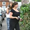 Pregnant Natalie Cassidy goes for a check-up at the hospital
Hertfordshire, England.