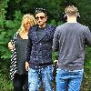 Peter Andre with his publicist Claire Powell and a film crew arrive at a venue in West Sussex for a business meeting and lunch.
West Sussex, England.