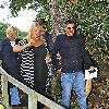 Peter Andre with his publicist Claire Powell and a film crew arrive at a venue in West Sussex for a business meeting and lunch.
West Sussex, England.