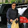 Peter Andre with his publicist Claire Powell and a film crew arrive at a venue in West Sussex for a business meeting and lunch.
West Sussex, England.