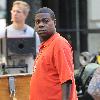 Tracy Morgan
 filming on location for the television show '30 Rock'.
New York City, USA.