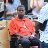 Tracy Morgan
 filming on location for the television show '30 Rock'.
New York City, USA.