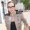 Myleene Klass outside the ITV studios London.