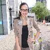 Myleene Klass outside the ITV studios London.