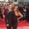 Carrie Ann Inaba and guest, 62nd Prime time Emmy Awards (The Emmys) held at the Nokia Theatre – Arrivals Los Angeles, California –