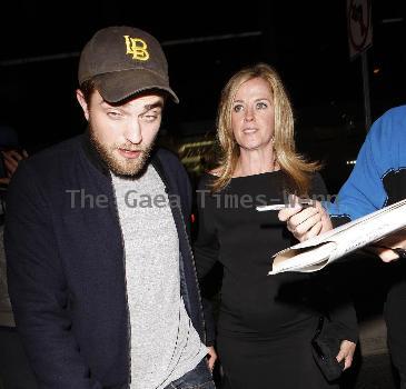 Robert Pattinson outside the Trousdale nightclub for an Emmy Awards after party Los Angeles.