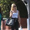 Mena Suvari goes shopping at Fred Segal Los Angeles.