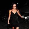 Victoria Beckham is seen arriving at Gordon Ramsay's restaurant Maze in a sexy black cocktail dress.London.