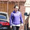 Bristol Palin with dancing partner Mark Ballas leaves the dance studio after rehearsing for the TV show Dancing with the Stars (DWTS) Hollywood.