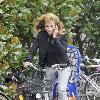 Stefania Rocca
riding her bike while talking on her mobile phone during the 67th Venice Film Festival - Day 7
Venice, Italy.