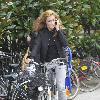 Stefania Rocca
riding her bike while talking on her mobile phone during the 67th Venice Film Festival - Day 7
Venice, Italy.