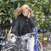 Stefania Rocca
riding her bike while talking on her mobile phone during the 67th Venice Film Festival - Day 7
Venice, Italy.