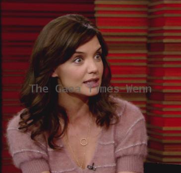 Katie Holmes 
appears on ABC's 'Live With Regis and Kelly' where she talks about her daughter Suri and how she helps her choose outfits when getting ready to go out.  Holmes also promote her new film 'The Romantics'
USA