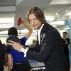 Gabriel Aubry 
greets fans and plays Ping-Pong during Fashion's Night Out at Bloomingdale’s
New York City, USA.