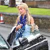 Alex Gerrard returns to her car after going to the hairdressers
Liverpool, England.