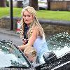 Alex Gerrard returns to her car after going to the hairdressers
Liverpool, England.