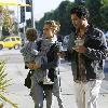 Jessica Alba and Cash Warren spotted out and about in Beverly Hills with their daughter, Honor Marie. Los Angeles.