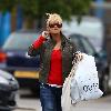 Kerry Katona
 heads back to her car after shopping at Outfit
London, England.