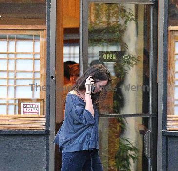 Megan Fox leaving Asanebo Japanese restaurant in Studio City after having dinner. Los Angeles.