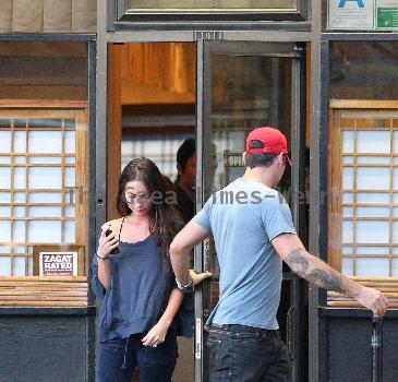 Megan Fox leaving Asanebo Japanese restaurant in Studio City after having dinner. Los Angeles.