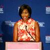 First Lady Michelle Obama
delivers remarks at the National Restaurant Association (NRA) fall board meeting, where she focused on comprehensive solutions to combat childhood obesity from restaurant leaders, held at Hyatt Regency
Washington DC, USA.